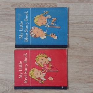 Books Two My Little story Red & Blue 1953 Editions Ginn & Company Paperbacks